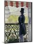 Man on a Balcony, Boulevard Haussmann, 1880-Gustave Caillebotte-Mounted Premium Giclee Print