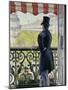 Man on a Balcony, Boulevard Haussmann, 1880-Gustave Caillebotte-Mounted Giclee Print