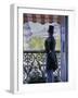 Man on a Balcony, Boulevard Haussmann, 1880-Gustave Caillebotte-Framed Giclee Print