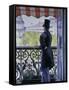 Man on a Balcony, Boulevard Haussmann, 1880-Gustave Caillebotte-Framed Stretched Canvas