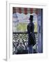 Man on a Balcony, Boulevard Haussmann, 1880-Gustave Caillebotte-Framed Giclee Print