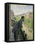 Man on a Balcony, C.1880-Gustave Caillebotte-Framed Stretched Canvas