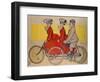 Man on a Bicycle and Women on a Tandem, 1905-René Vincent-Framed Giclee Print