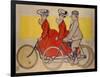 Man on a Bicycle and Women on a Tandem, 1905-René Vincent-Framed Giclee Print