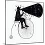 Man on a Bicycle-Dmitriip-Mounted Art Print
