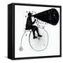 Man on a Bicycle-Dmitriip-Framed Stretched Canvas