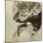 Man on a Cliff Overlooking Naeroyfjord, Sogne, Norway-Bert Underwood-Mounted Photographic Print