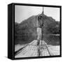 Man on a Raft, Kingston, Jamaica, 1931-null-Framed Stretched Canvas