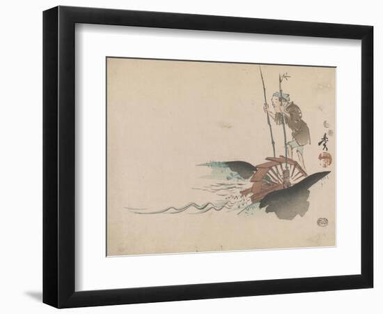 Man on a Treadmill-Shibata Zeshin-Framed Giclee Print