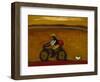 Man on Bicycle-Karen Bezuidenhout-Framed Giclee Print