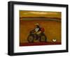 Man on Bicycle-Karen Bezuidenhout-Framed Giclee Print