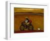 Man on Bicycle-Karen Bezuidenhout-Framed Giclee Print