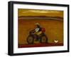 Man on Bicycle-Karen Bezuidenhout-Framed Giclee Print