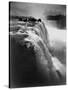 Man on Boardwalk at Horseshoe Falls-null-Stretched Canvas
