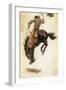 Man on Bucking Bronco, 1902-Newell Convers Wyeth-Framed Giclee Print