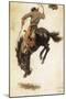 Man on Bucking Bronco, 1902-Newell Convers Wyeth-Mounted Giclee Print
