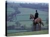 Man on horse, Leicestershire, England-Alan Klehr-Stretched Canvas