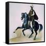 Man on Horseback from Voyages of Louis M a Du Petit-Thouars, 1837-39-null-Framed Stretched Canvas