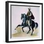 Man on Horseback from Voyages of Louis M a Du Petit-Thouars, 1837-39-null-Framed Giclee Print