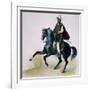 Man on Horseback from Voyages of Louis M a Du Petit-Thouars, 1837-39-null-Framed Giclee Print