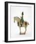 Man on Horseback, Tang Dynasty, C.700-750-null-Framed Giclee Print