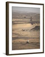 Man on Mule-Back Traverses the Desert around the Ancient City of Old Dongola, Sudan, Africa-Mcconnell Andrew-Framed Photographic Print