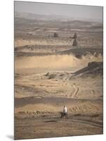 Man on Mule-Back Traverses the Desert around the Ancient City of Old Dongola, Sudan, Africa-Mcconnell Andrew-Mounted Photographic Print