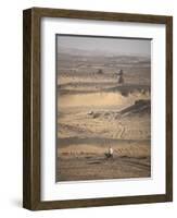 Man on Mule-Back Traverses the Desert around the Ancient City of Old Dongola, Sudan, Africa-Mcconnell Andrew-Framed Photographic Print