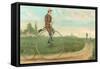 Man on Penny-Farthing-null-Framed Stretched Canvas