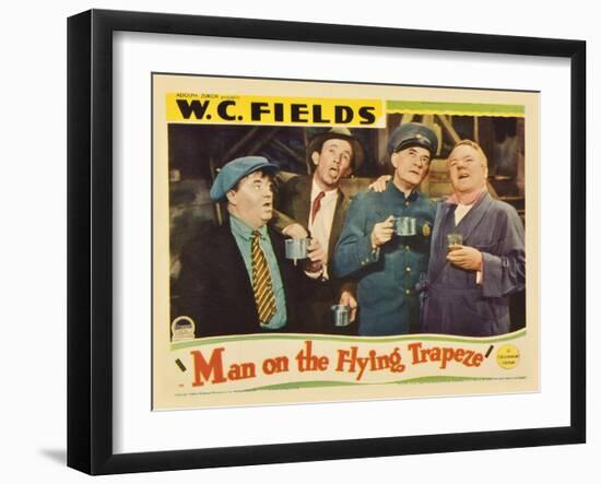 Man on the Flying Trapeze, 1935-null-Framed Art Print