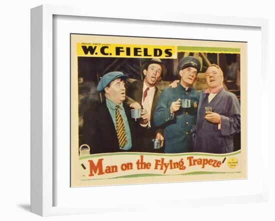 Man on the Flying Trapeze, 1935-null-Framed Art Print