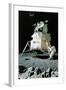 Man on the Moon (or United Stated Space Ship on the Moon)-Norman Rockwell-Framed Giclee Print