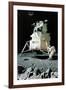 Man on the Moon (or United Stated Space Ship on the Moon)-Norman Rockwell-Framed Giclee Print