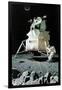 Man on the Moon (or United Stated Space Ship on the Moon)-Norman Rockwell-Framed Giclee Print