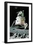 Man on the Moon (or United Stated Space Ship on the Moon)-Norman Rockwell-Framed Giclee Print