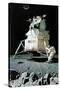 Man on the Moon (or United Stated Space Ship on the Moon)-Norman Rockwell-Stretched Canvas