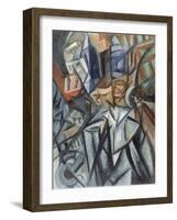 Man on the Street (Analysis of Volume), 1913-Olga Vladimirovna Rozanova-Framed Giclee Print