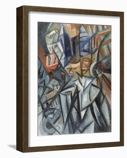 Man on the Street (Analysis of Volume), 1913-Olga Vladimirovna Rozanova-Framed Giclee Print