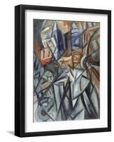 Man on the Street (Analysis of Volume), 1913-Olga Vladimirovna Rozanova-Framed Giclee Print