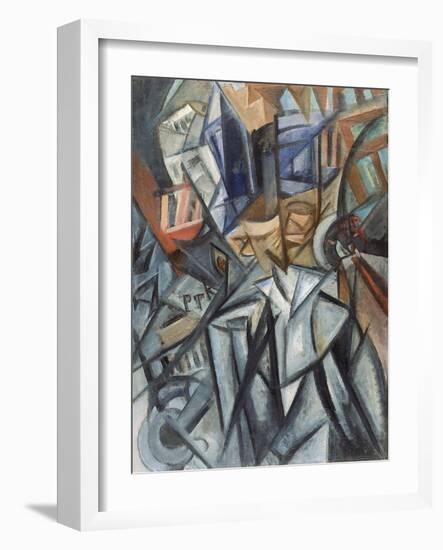 Man on the Street (Analysis of Volume), 1913-Olga Vladimirovna Rozanova-Framed Giclee Print