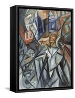 Man on the Street (Analysis of Volume), 1913-Olga Vladimirovna Rozanova-Framed Stretched Canvas