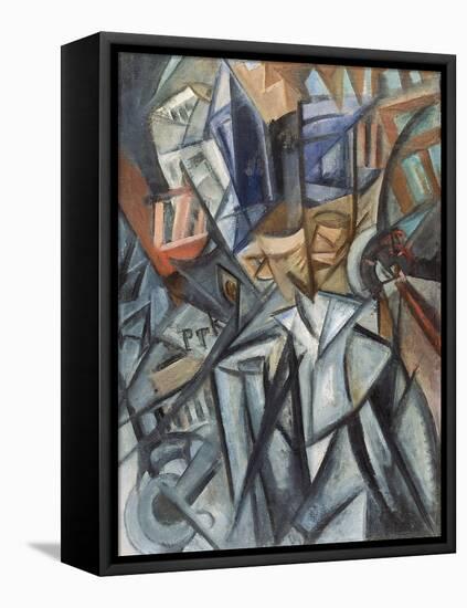 Man on the Street (Analysis of Volume), 1913-Olga Vladimirovna Rozanova-Framed Stretched Canvas