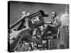 Man Operating Television Camera-Al Fenn-Stretched Canvas