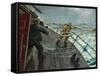 Man Overboard (Oil on Canvas)-Christian Krohg-Framed Stretched Canvas