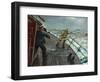 Man Overboard (Oil on Canvas)-Christian Krohg-Framed Giclee Print