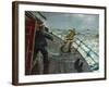 Man Overboard (Oil on Canvas)-Christian Krohg-Framed Giclee Print
