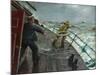 Man Overboard (Oil on Canvas)-Christian Krohg-Mounted Giclee Print