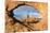 Man overlooking Turret Arch from North Window. Arches National Park, Moab, Grand County, Utah, USA.-ClickAlps-Mounted Photographic Print