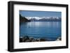 Man paddle boarding in a lake, Lake Tahoe, California, USA-Panoramic Images-Framed Photographic Print