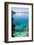 Man paddle boarding in a lake, Lake Tahoe, California, USA-Panoramic Images-Framed Photographic Print